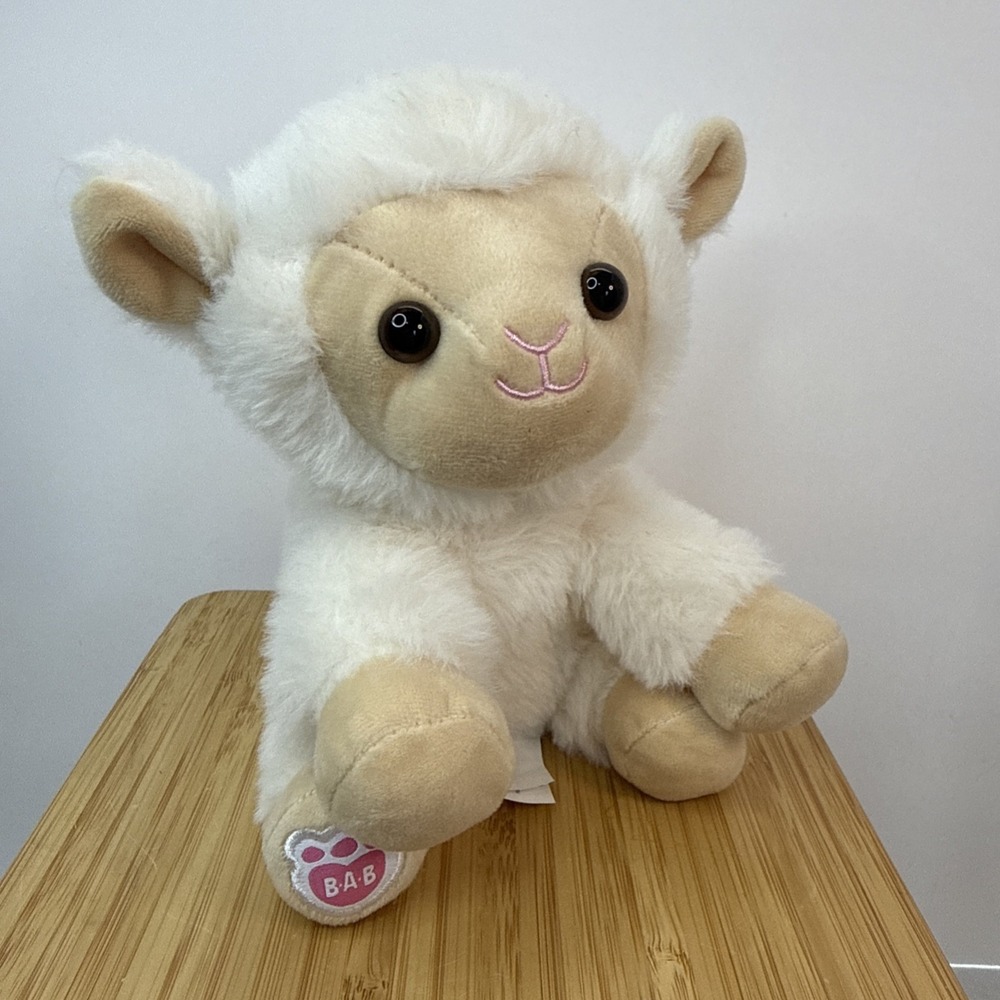 Build A Bear Buddies Spring White Lamb Plush Toy 7" Happy Easter EUC 2022